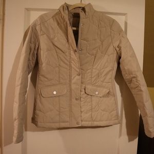 Cream puffer jacket